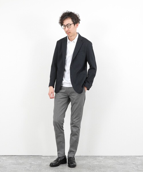 NOLLEY’S（ノーリーズ）の「《ビジカジ対応》綿麻COOLMAX スリムフィットパンツ 26SS（チノパンツ・メンズ・ネイビー/ライトブルー/アイボリー/グレー・XXL/XL/L/M/S）」の21枚目の写真