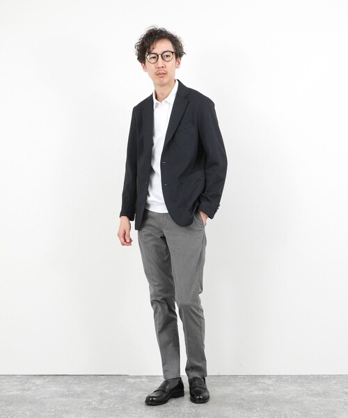 NOLLEY’S（ノーリーズ）の「《ビジカジ対応》綿麻COOLMAX スリムフィットパンツ 26SS（チノパンツ・メンズ・ネイビー/ライトブルー/アイボリー/グレー・XXL/XL/L/M/S）」の20枚目の写真