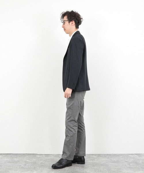 NOLLEY’S（ノーリーズ）の「《ビジカジ対応》綿麻COOLMAX スリムフィットパンツ 26SS（チノパンツ・メンズ・ネイビー/ライトブルー/アイボリー/グレー・XXL/XL/L/M/S）」の19枚目の写真
