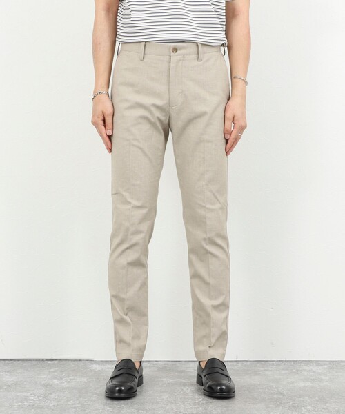 NOLLEY’S（ノーリーズ）の「《ビジカジ対応》綿麻COOLMAX スリムフィットパンツ 26SS（チノパンツ・メンズ・ネイビー/ライトブルー/アイボリー/グレー・XXL/XL/L/M/S）」の16枚目の写真