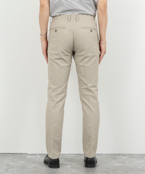 NOLLEY’S（ノーリーズ）の「《ビジカジ対応》綿麻COOLMAX スリムフィットパンツ 26SS（チノパンツ・メンズ・ネイビー/ライトブルー/アイボリー/グレー・XXL/XL/L/M/S）」の14枚目の写真
