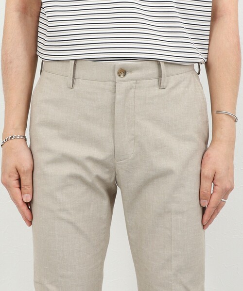 NOLLEY’S（ノーリーズ）の「《ビジカジ対応》綿麻COOLMAX スリムフィットパンツ 26SS（チノパンツ・メンズ・ネイビー/ライトブルー/アイボリー/グレー・XXL/XL/L/M/S）」の13枚目の写真
