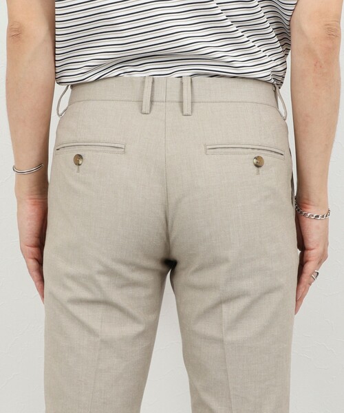 NOLLEY’S（ノーリーズ）の「《ビジカジ対応》綿麻COOLMAX スリムフィットパンツ 26SS（チノパンツ・メンズ・ネイビー/ライトブルー/アイボリー/グレー・XXL/XL/L/M/S）」の10枚目の写真