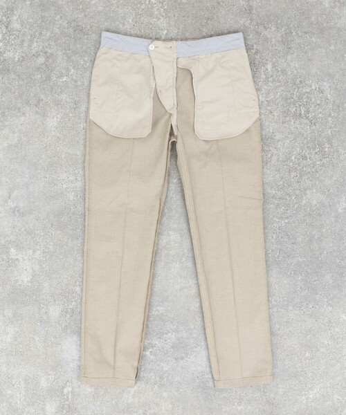 NOLLEY’S（ノーリーズ）の「《ビジカジ対応》綿麻COOLMAX スリムフィットパンツ 26SS（チノパンツ・メンズ・ネイビー/ライトブルー/アイボリー/グレー・XXL/XL/L/M/S）」の8枚目の写真