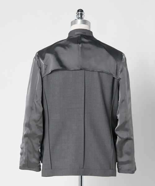 LOEFF（ロエフ）の「＜LOEFF＞トロピカルウール ボックス ジャケット（テーラードジャケット・レディース・グレー系/ネイビー・1/0）」の7枚目の写真