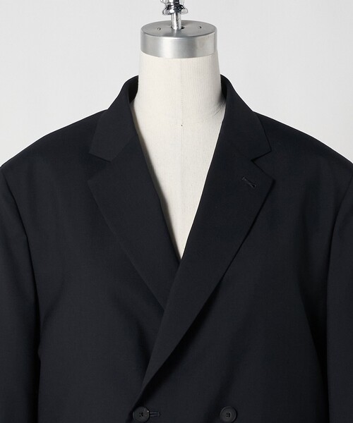 LOEFF（ロエフ）の「＜LOEFF＞トロピカルウール ボックス ジャケット（テーラードジャケット・レディース・グレー系/ネイビー・1/0）」の6枚目の写真