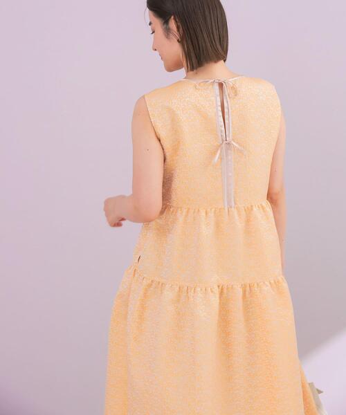URBAN RESEARCH ROSSO WOMEN(アーバンリサーチ ロッソ)の「フラワージャガードフォルムワンピース(ワンピース・レディース・オレンジ/ネイビー・FREE)」の22枚目の写真