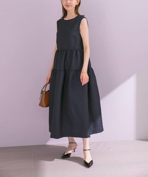 URBAN RESEARCH ROSSO WOMEN(アーバンリサーチ ロッソ)の「フラワージャガードフォルムワンピース(ワンピース・レディース・オレンジ/ネイビー・FREE)」の10枚目の写真