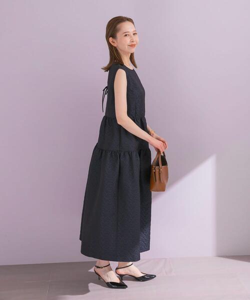 URBAN RESEARCH ROSSO WOMEN(アーバンリサーチ ロッソ)の「フラワージャガードフォルムワンピース(ワンピース・レディース・オレンジ/ネイビー・FREE)」の11枚目の写真