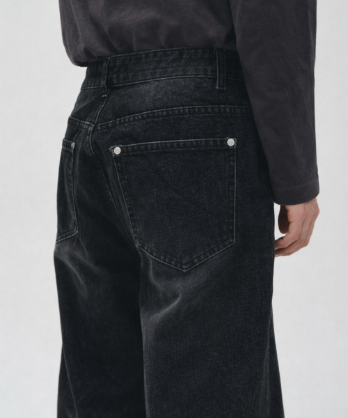 ECORR（エコル）の「フロントラインデニムパンツ_ブラック（デニムパンツ・メンズ・その他・1/2/3）」の5枚目の写真