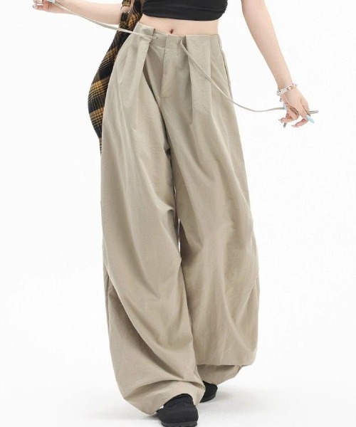 Vipoa(ヴィポア)の「カジュアルカーゴパンツ(カーゴパンツ・レディース・ブラック/カーキ・FREE)」の6枚目の写真