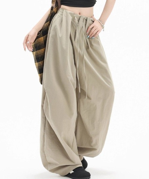 Vipoa(ヴィポア)の「カジュアルカーゴパンツ(カーゴパンツ・レディース・ブラック/カーキ・FREE)」の5枚目の写真