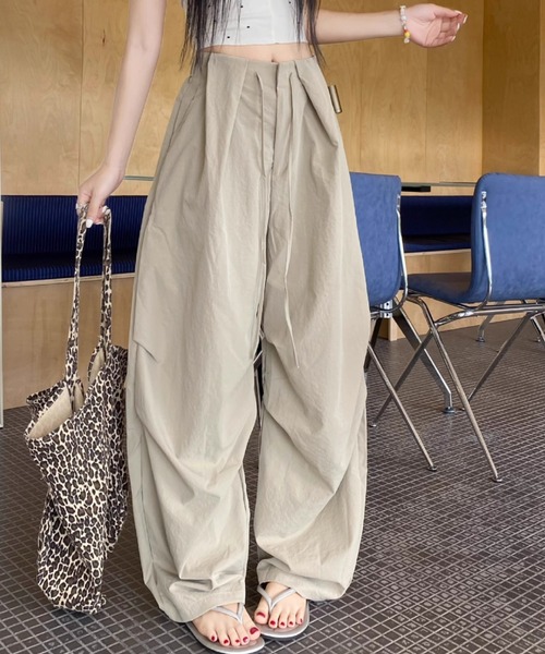 Vipoa(ヴィポア)の「カジュアルカーゴパンツ(カーゴパンツ・レディース・ブラック/カーキ・FREE)」の9枚目の写真