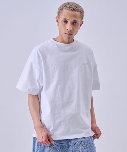 FUBU( フブ)の「FUBU フブ ブランド Rhinestone TShirts/ラインストーンTシャツ(Tシャツ/カットソー・メンズ・ホワイト/ブラック・XXL/XL/L/M)」の1枚目の写真