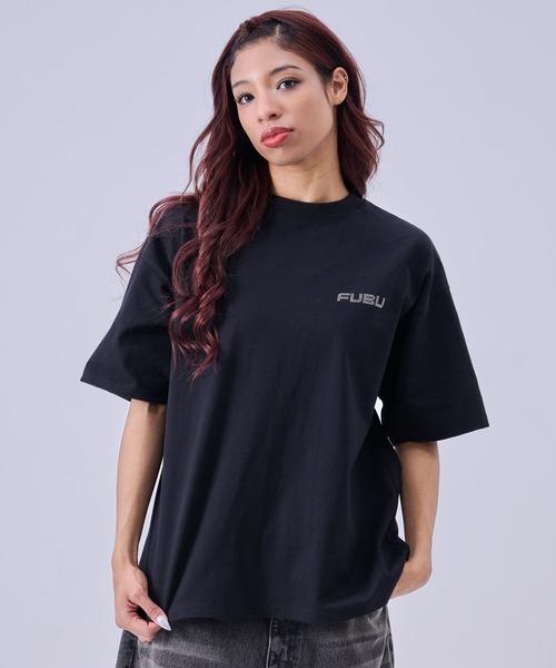 FUBU( フブ)の「FUBU フブ ブランド Rhinestone TShirts/ラインストーンTシャツ(Tシャツ/カットソー・メンズ・ホワイト/ブラック・XXL/XL/L/M)」の2枚目の写真