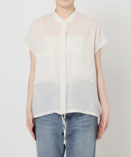 ≪一部カラーWEB限定 / 追加≫キャップスリーブドロストシャツ（シャツ