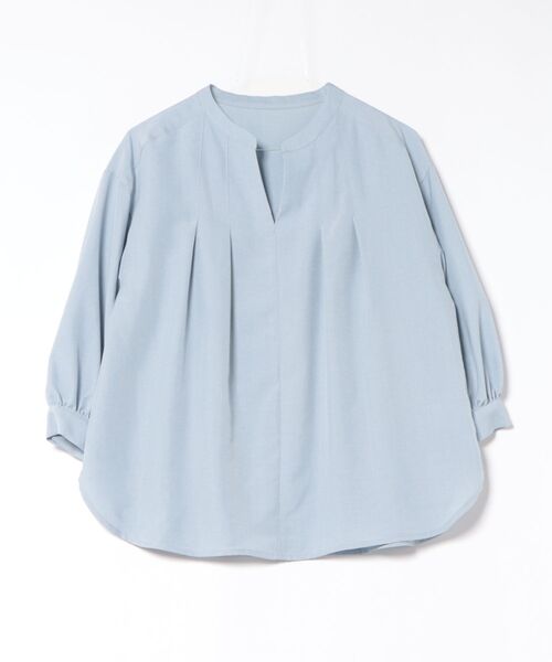 Droite lautreamont(ドロワットロートレアモン)の「【WEB限定】タンブラーブッチャーブラウス(シャツ/ブラウス・レディース・ブルー/ベージュ/グリーン・M)」の1枚目の写真