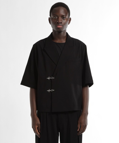 HARE(ハレ)の「【SET UP対応 接触冷感】メタルパーツジャケット(HARE)(テーラードジャケット・メンズ・ブラウン/ブルー/ブラック・MEDIUM/SMALL)」の20枚目の写真