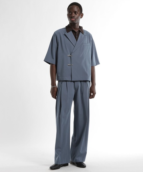 HARE(ハレ)の「【SET UP対応 接触冷感】メタルパーツジャケット(HARE)(テーラードジャケット・メンズ・ブラウン/ブルー/ブラック・MEDIUM/SMALL)」の10枚目の写真