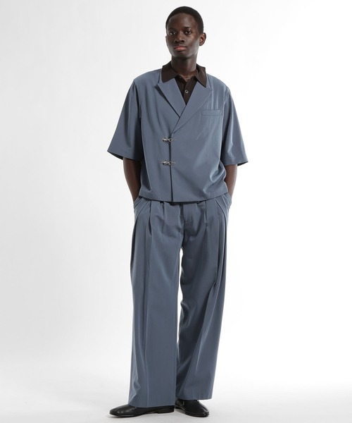 HARE(ハレ)の「【SET UP対応 接触冷感】メタルパーツジャケット(HARE)(テーラードジャケット・メンズ・ブラウン/ブルー/ブラック・MEDIUM/SMALL)」の11枚目の写真