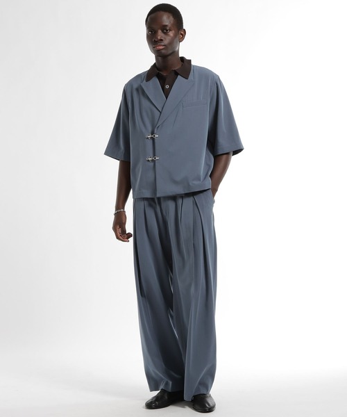 HARE(ハレ)の「【SET UP対応 接触冷感】メタルパーツジャケット(HARE)(テーラードジャケット・メンズ・ブラウン/ブルー/ブラック・MEDIUM/SMALL)」の12枚目の写真