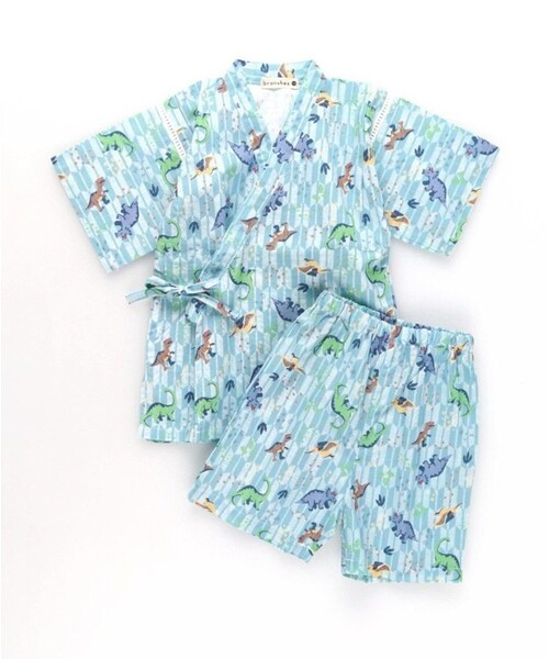 BRANSHES(ブランシェス)の「【キッズ】甚平(浴衣・キッズ・アイボリー/サックスブルー/ブラック/チャコールグレー・120/90/100/110)」の20枚目の写真