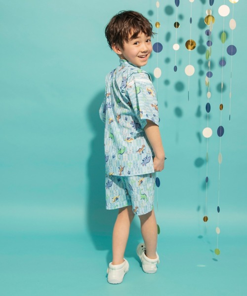 BRANSHES(ブランシェス)の「【キッズ】甚平(浴衣・キッズ・アイボリー/サックスブルー/ブラック/チャコールグレー・120/90/100/110)」の17枚目の写真