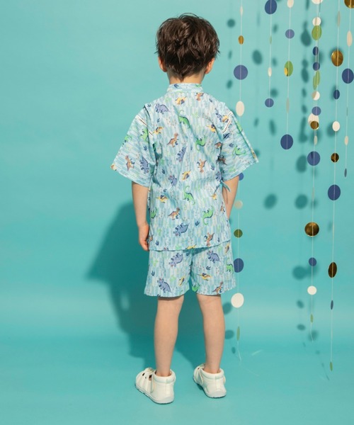 BRANSHES(ブランシェス)の「【キッズ】甚平(浴衣・キッズ・アイボリー/サックスブルー/ブラック/チャコールグレー・120/90/100/110)」の18枚目の写真