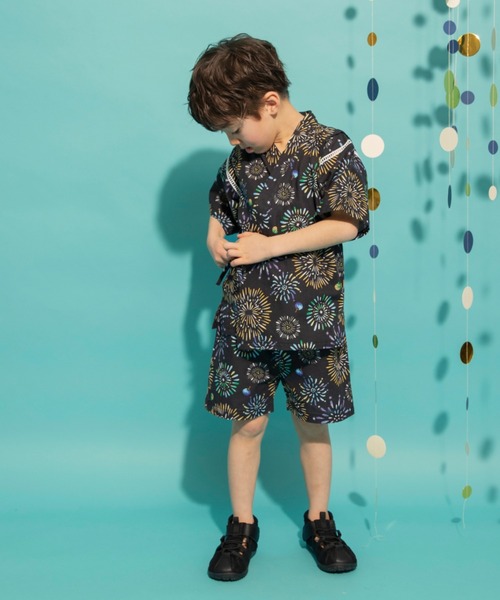 BRANSHES(ブランシェス)の「【キッズ】甚平(浴衣・キッズ・アイボリー/サックスブルー/ブラック/チャコールグレー・120/90/100/110)」の21枚目の写真