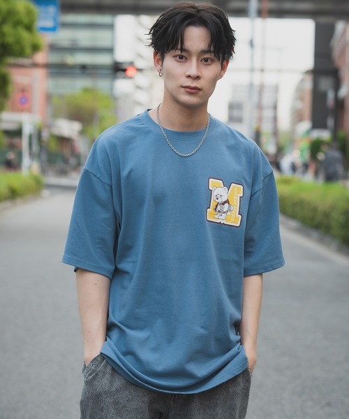 En serio TOKYO(エンソリオトーキョー)の「【SIDEWAYSTANCE】半袖ダウナーベアープリントTシャツ SIDE23-066/SIDE23-120(Tシャツ/カットソー・メンズ・ブラック/ホワイト/ダークブルー/オートミール・SMALL/MEDIUM/LARGE/X-LARGE)」の20枚目の写真