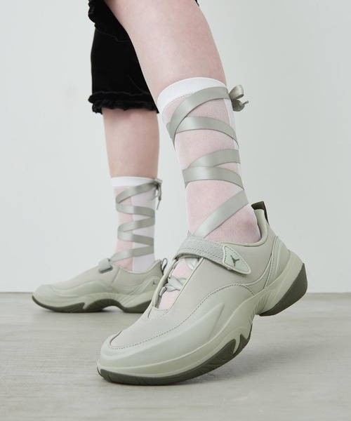 JORDAN BRAND(ジョーダンブランド)の「ジョーダン ポワント ウィメンズシューズ / Jordan Pointe Women's Shoes IV5281-304 Spruce Fog(バレエシューズ・レディース・ライトグリーン・24/23.5/23/22.5/22/26/25.5/25/24.5)」の5枚目の写真