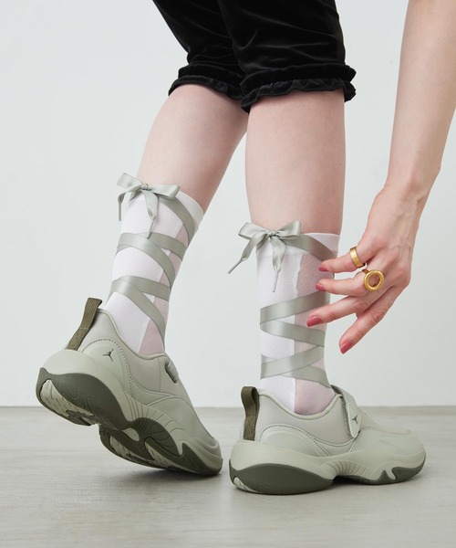 JORDAN BRAND(ジョーダンブランド)の「ジョーダン ポワント ウィメンズシューズ / Jordan Pointe Women's Shoes IV5281-304 Spruce Fog(バレエシューズ・レディース・ライトグリーン・24/23.5/23/22.5/22/26/25.5/25/24.5)」の6枚目の写真