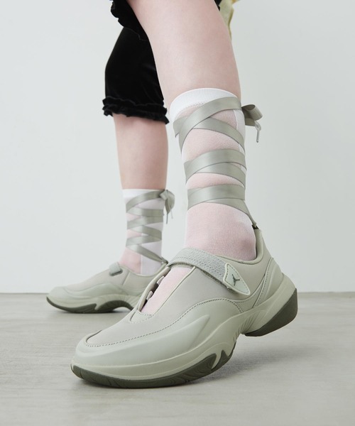 JORDAN BRAND(ジョーダンブランド)の「ジョーダン ポワント ウィメンズシューズ / Jordan Pointe Women's Shoes IV5281-304 Spruce Fog(バレエシューズ・レディース・ライトグリーン・24/23.5/23/22.5/22/26/25.5/25/24.5)」の4枚目の写真