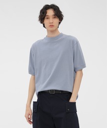 MHL. | GARMENT DYED TOUGH COTTON LINE(Tシャツ/カットソー)