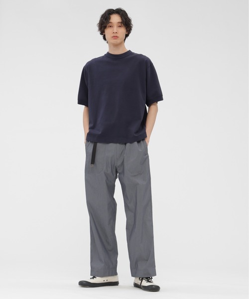 MHL.（エムエイチエル）の「GARMENT DYED TOUGH COTTON LINE（Tシャツ/カットソー・メンズ・オフホワイト/ライトブルー/ネイビー・MEDIUM/LARGE）」の10枚目の写真