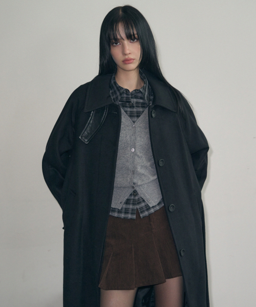 LEATHERY（レザリー）の「カシミヤバルマカンローブコート [グレー]（チェスターコート・レディース・その他・S/M）」の8枚目の写真