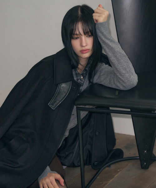 LEATHERY（レザリー）の「カシミヤバルマカンローブコート [グレー]（チェスターコート・レディース・その他・S/M）」の9枚目の写真