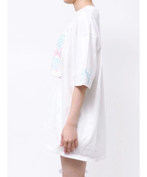 merry jenny(メリージェニー)の「ひみつのゆらめきフレームTee(Tシャツ/カットソー・レディース・ブルー/オフホワイト・FREE)」の17枚目の写真