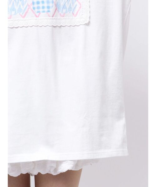 merry jenny(メリージェニー)の「ひみつのゆらめきフレームTee(Tシャツ/カットソー・レディース・ブルー/オフホワイト・FREE)」の21枚目の写真