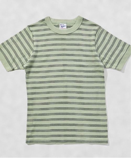 MILLER（ミラー）の「Robert P. Miller / パネルリブ C/N 半袖2 / 849C（Tシャツ/カットソー・レディース・グレー系その他/ホワイト系その他5/ブラック/オレンジ/ミント/チャコールグレー/オレンジ系その他/グレー/ホワイト系その他4/ブルー/レッド/グリーン/ピンク/ホワイト・FREE）」の9枚目の写真