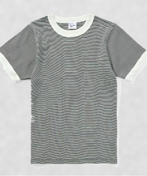 MILLER（ミラー）の「Robert P. Miller / パネルリブ C/N 半袖2 / 849C（Tシャツ/カットソー・レディース・グレー系その他/ホワイト系その他5/ブラック/オレンジ/ミント/チャコールグレー/オレンジ系その他/グレー/ホワイト系その他4/ブルー/レッド/グリーン/ピンク/ホワイト・FREE）」の4枚目の写真