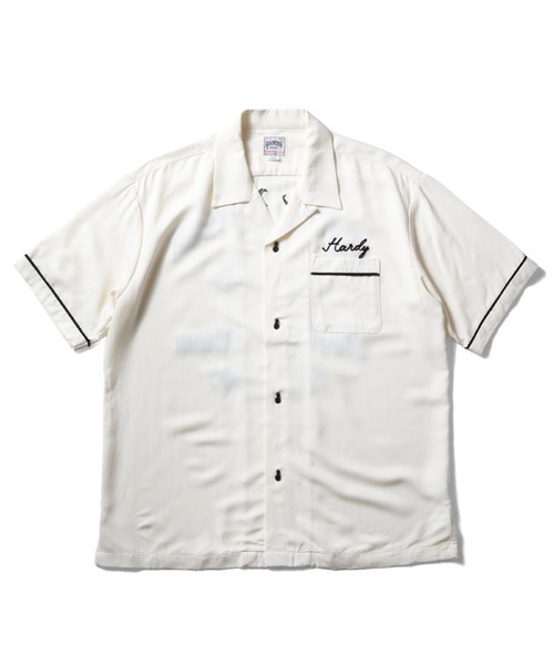 HOUSTON(ヒューストン)の「HOUSTON ボーリングシャツ (CAR)(シャツ/ブラウス・メンズ・ブラック/オフホワイト/マスタード・X-LARGE/XX-LARGE/LARGE/MEDIUM)」の2枚目の写真