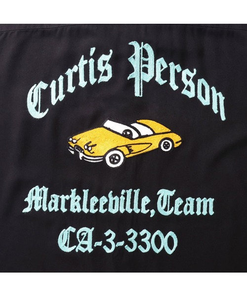 HOUSTON(ヒューストン)の「HOUSTON ボーリングシャツ (CAR)(シャツ/ブラウス・メンズ・ブラック/オフホワイト/マスタード・X-LARGE/XX-LARGE/LARGE/MEDIUM)」の7枚目の写真