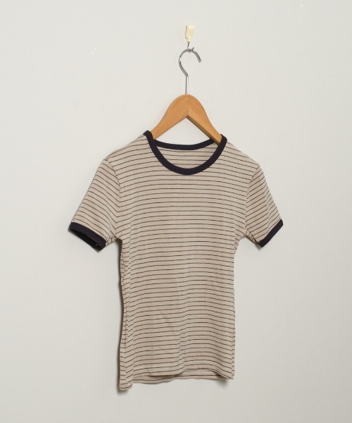 shopnikoniko(ショップニコニコ)の「ボーダー Tシャツ 半袖 スリムT 韓国 y2k 緑 ボーダーT(Tシャツ/カットソー・レディース・グリーン・フリー)」の10枚目の写真