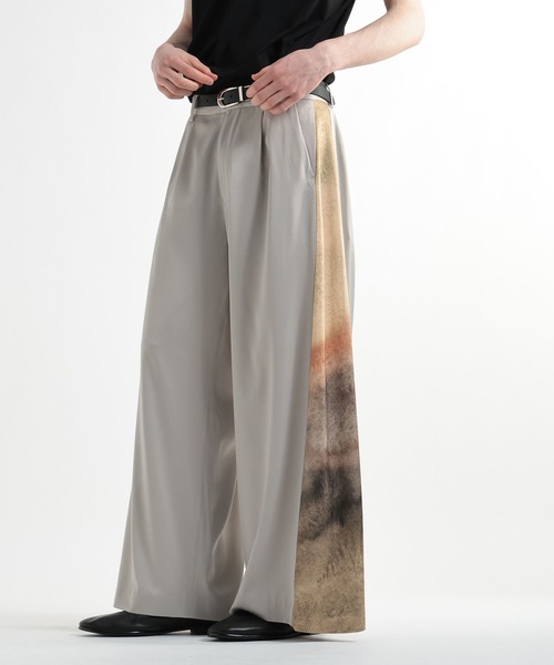 HARE(ハレ)の「【SET UP対応】ART SHIFTワイドパンツ(HARE)(スラックス・メンズ・ブラック/ベージュ/ブルー・SMALL/FREE/MEDIUM)」の3枚目の写真