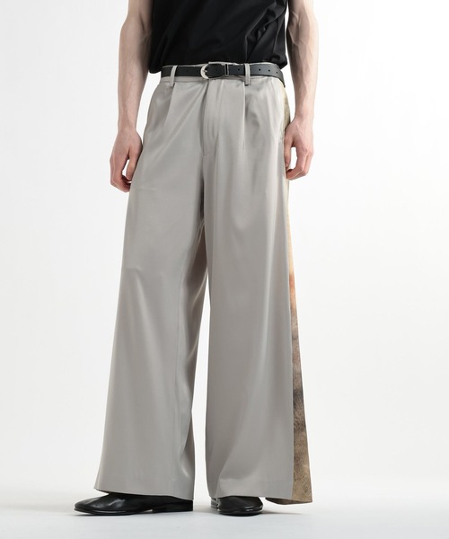 HARE(ハレ)の「【SET UP対応】ART SHIFTワイドパンツ(HARE)(スラックス・メンズ・ブラック/ベージュ/ブルー・SMALL/FREE/MEDIUM)」の4枚目の写真