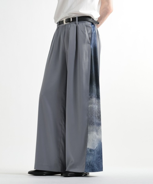HARE(ハレ)の「【SET UP対応】ART SHIFTワイドパンツ(HARE)(スラックス・メンズ・ブラック/ベージュ/ブルー・SMALL/FREE/MEDIUM)」の6枚目の写真