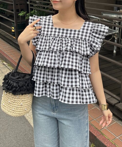 Skuea Neck Tied Frogleam blouse (сквиа шея блузка)