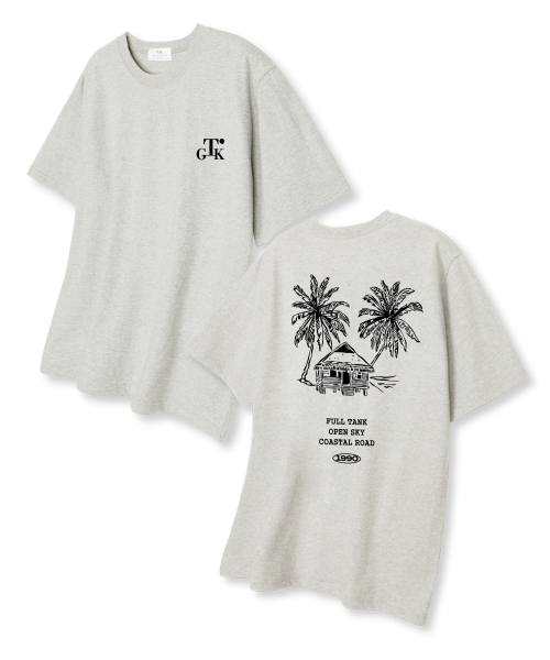 TI.GLAKE(ティーグレイク)の「フルタンクオーバーサイズ半袖Tシャツオートミール(Tシャツ/カットソー・メンズ・その他・LARGE/X-LARGE/XX-LARGE)」の1枚目の写真