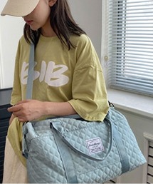 M2SUQARED（エムツースクエア）の「【M2SUQARED/エムツースクエア】"大容量＆軽量"キルティングボストンバッグ／2WAYショルダー付きトラベルバッグ（ボストンバッグ）」